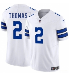 Unisex Dallas Cowboys #2 Juanyeh Thomas White 2025 F.U.S.E. Vapor Untouchable Limited Stitched Football Jersey Unisex Dallas Cowboys #2 Juanyeh Thomas White 2025 F.U.S.E. Vapor Untouchable Limited Stitched Football Jersey