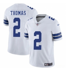Unisex Dallas Cowboys #2 Juanyeh Thomas White 2025 Vapor Untouchable Limited Stitched Football Jersey Unisex Dallas Cowboys #2 Juanyeh Thomas White 2025 Vapor Untouchable Limited Stitched Football Jersey