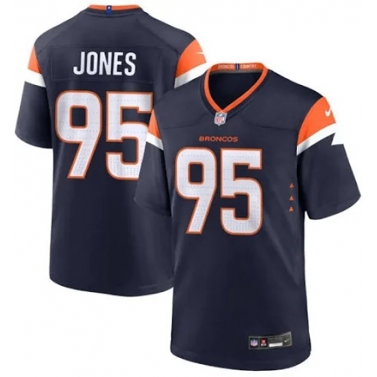 Unisex Denver Broncos #95 Sai'Vion Jones Navy Stitched F U S E Nike NFL Jersey Unisex Denver Broncos #95 Sai'Vion Jones Navy Stitched F U S E Nike NFL Jersey