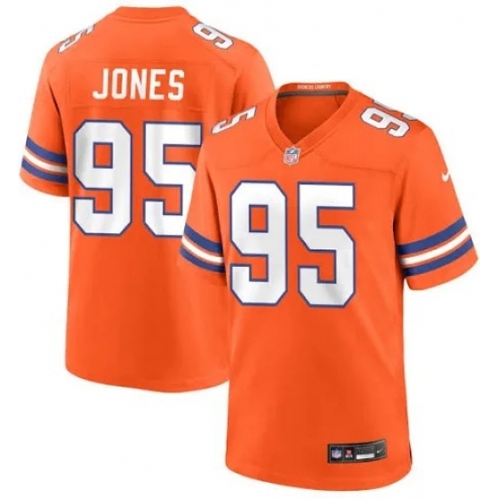 Unisex Denver Broncos #95 Sai'Vion Jones Orange Stitched F U S E Nike NFL Jersey Unisex Denver Broncos #95 Sai'Vion Jones Orange Stitched F U S E Nike NFL Jersey