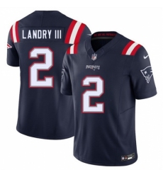 Unisex New England Patriots 2 Harold Landry III Navy 2025 F U S E Vapor Limited Stitched Football Jersey