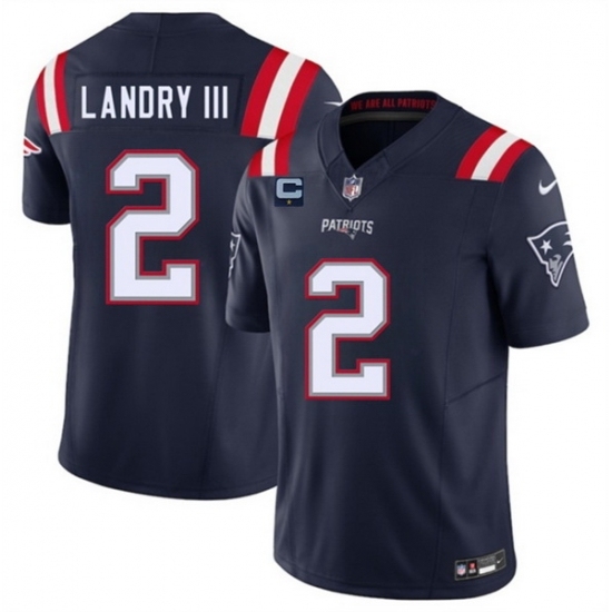 Unisex New England Patriots 2 Harold Landry III Navy 2025 F U S E With 1 Star C Patch Vapor Limited Stitched Football Jersey Unisex New England Patriots 2 Harold Landry III Navy 2025 F U S E With 1 Star C Patch Vapor Limited Stitched Football Jersey