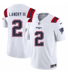 Unisex New England Patriots 2 Harold Landry III White 2025 F U S E Vapor Limited Stitched Football Jersey