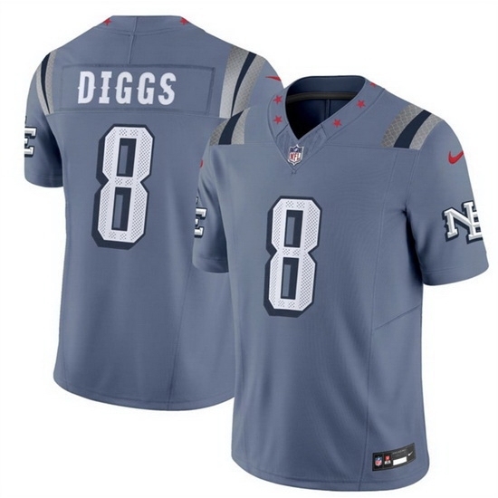 Unisex New England Patriots #8 Stefon Diggs 2025 F U S E Rivalries Vapor Limited Stitched Football Jersey Unisex New England Patriots #8 Stefon Diggs 2025 F U S E Rivalries Vapor Limited Stitched Football Jersey