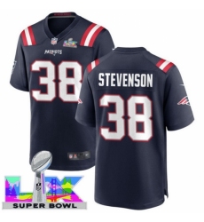 New England Patriots #38 Rhamondre Stevenson Blue 2025 2026 Super Bowl LX F U S E Stitched NFL Jersey New England Patriots #38 Rhamondre Stevenson Blue 2025 2026 Super Bowl LX F U S E Stitched NFL Jersey