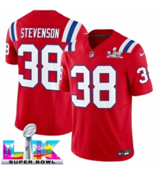 New England Patriots 38 Rhamondre Stevenson Red 2025 F U S E Super Bowl LX Patch Vapor Limited Stitched Football Jersey New England Patriots 38 Rhamondre Stevenson Red 2025 F U S E Super Bowl LX Patch Vapor Limited Stitched Football Jersey