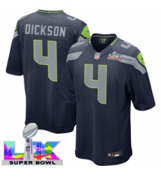 Seattle Seahawks #4 Michael Dickson Blue 2025 2026 Super Bowl LX F U S E Stitched NFL Jersey Seattle Seahawks #4 Michael Dickson Blue 2025 2026 Super Bowl LX F U S E Stitched NFL Jersey
