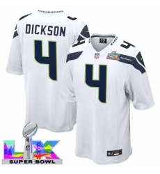 Seattle Seahawks #4 Michael Dickson White 2025 2026 Super Bowl LX F U S E Stitched NFL Jersey Seattle Seahawks #4 Michael Dickson White 2025 2026 Super Bowl LX F U S E Stitched NFL Jersey