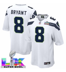 Seattle Seahawks #8 Coby Bryant White2025 2026 Super Bowl LX F U S E Stitched NFL Jersey