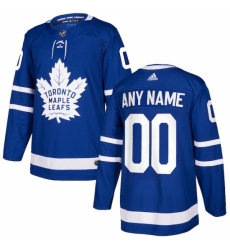 Men's Toronto Maple Leafs adidas Blue Authentic Custom Jersey
