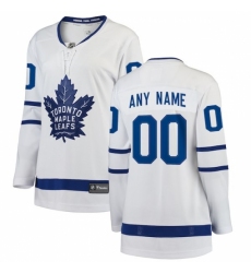 Women's Toronto Maple Leafs Fanatics Branded White Away Breakaway Custom Jersey