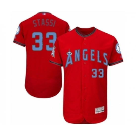 Men's Los Angeles Angels of Anaheim #33 Max Stassi Authentic Red 2016 Father's Day Fashion Flex Base Baseball Player Jersey Men's Los Angeles Angels of Anaheim #33 Max Stassi Authentic Red 2016 Father's Day Fashion Flex Base Baseball Player Jersey
