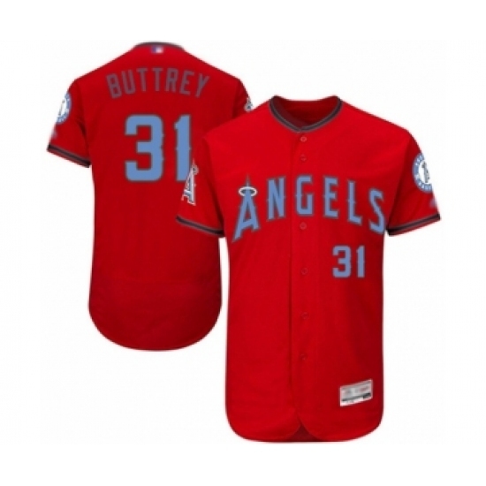 Men's Los Angeles Angels of Anaheim #31 Ty Buttrey Authentic Red 2016 Father's Day Fashion Flex Base Baseball Player Jersey Men's Los Angeles Angels of Anaheim #31 Ty Buttrey Authentic Red 2016 Father's Day Fashion Flex Base Baseball Player Jersey
