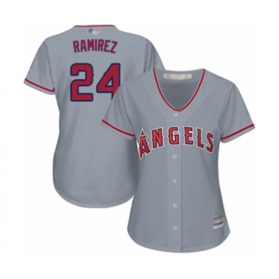 Women's Los Angeles Angels of Anaheim #24 Noe Ramirez Authentic Grey Road Cool Base Baseball Player Jersey Women's Los Angeles Angels of Anaheim #24 Noe Ramirez Authentic Grey Road Cool Base Baseball Player Jersey