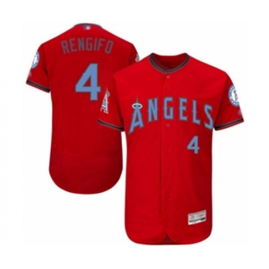 Men's Los Angeles Angels of Anaheim #4 Luis Rengifo Authentic Red 2016 Father's Day Fashion Flex Base Baseball Player Jersey Men's Los Angeles Angels of Anaheim #4 Luis Rengifo Authentic Red 2016 Father's Day Fashion Flex Base Baseball Player Jersey