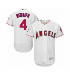 Men's Los Angeles Angels of Anaheim #4 Luis Rengifo White Home Flex Base Authentic Collection Baseball Player Jersey Men's Los Angeles Angels of Anaheim #4 Luis Rengifo White Home Flex Base Authentic Collection Baseball Player Jersey