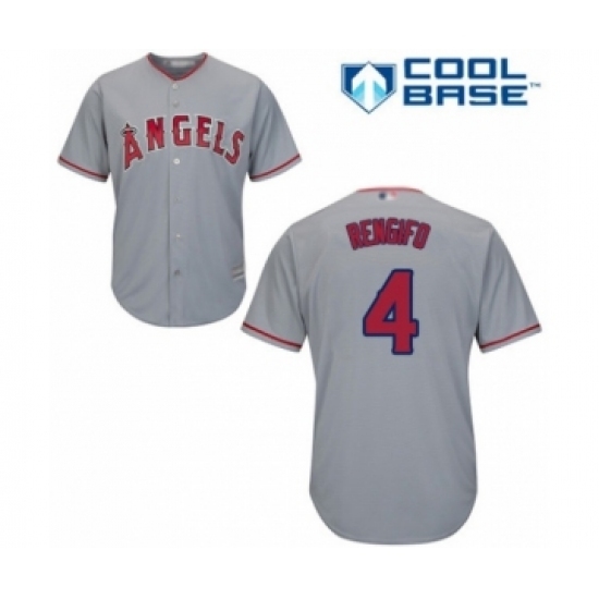 Youth Los Angeles Angels of Anaheim #4 Luis Rengifo Authentic Grey Road Cool Base Baseball Player Jersey Youth Los Angeles Angels of Anaheim #4 Luis Rengifo Authentic Grey Road Cool Base Baseball Player Jersey