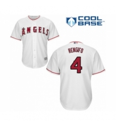 Youth Los Angeles Angels of Anaheim #4 Luis Rengifo Authentic White Home Cool Base Baseball Player Jersey Youth Los Angeles Angels of Anaheim #4 Luis Rengifo Authentic White Home Cool Base Baseball Player Jersey