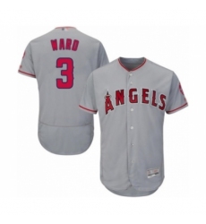 Men's Los Angeles Angels of Anaheim #3 Taylor Ward Grey Road Flex Base Authentic Collection Baseball Player Jersey Men's Los Angeles Angels of Anaheim #3 Taylor Ward Grey Road Flex Base Authentic Collection Baseball Player Jersey