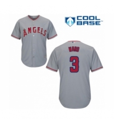 Youth Los Angeles Angels of Anaheim #3 Taylor Ward Authentic Grey Road Cool Base Baseball Player Jersey Youth Los Angeles Angels of Anaheim #3 Taylor Ward Authentic Grey Road Cool Base Baseball Player Jersey