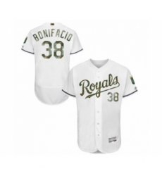 Men's Kansas City Royals #38 Jorge Bonifacio Authentic White 2016 Memorial Day Fashion Flex Base Baseball Player Jersey Men's Kansas City Royals #38 Jorge Bonifacio Authentic White 2016 Memorial Day Fashion Flex Base Baseball Player Jersey