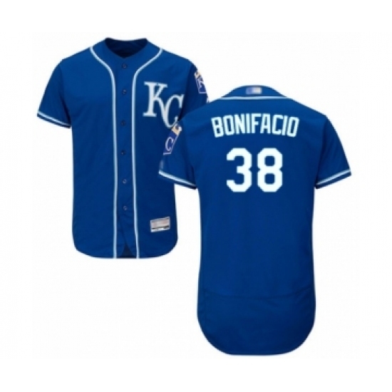 Men's Kansas City Royals #38 Jorge Bonifacio Royal Blue Alternate Flex Base Authentic Collection Baseball Player Jersey Men's Kansas City Royals #38 Jorge Bonifacio Royal Blue Alternate Flex Base Authentic Collection Baseball Player Jersey