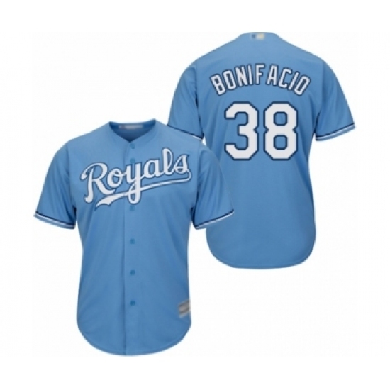 Youth Kansas City Royals #38 Jorge Bonifacio Authentic Light Blue Alternate 1 Cool Base Baseball Player Jersey Youth Kansas City Royals #38 Jorge Bonifacio Authentic Light Blue Alternate 1 Cool Base Baseball Player Jersey