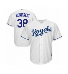 Youth Kansas City Royals #38 Jorge Bonifacio Authentic White Home Cool Base Baseball Player Jersey Youth Kansas City Royals #38 Jorge Bonifacio Authentic White Home Cool Base Baseball Player Jersey