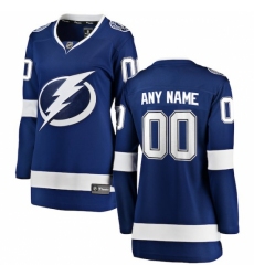 Women's Tampa Bay Lightning Fanatics Branded Blue Home Breakaway Custom Jersey