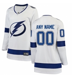 Women's Tampa Bay Lightning Fanatics Branded White Away Breakaway Custom Jersey