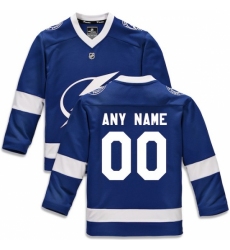 Youth Tampa Bay Lightning Fanatics Branded Blue Home Replica Custom Jersey