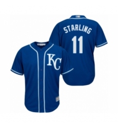 Youth Kansas City Royals #11 Bubba Starling Authentic Blue Alternate 2 Cool Base Baseball Player Jersey