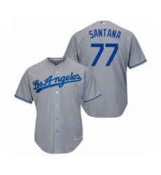Youth Los Angeles Dodgers #77 Dennis Santana Authentic Grey Road Cool Base Baseball Player Jersey