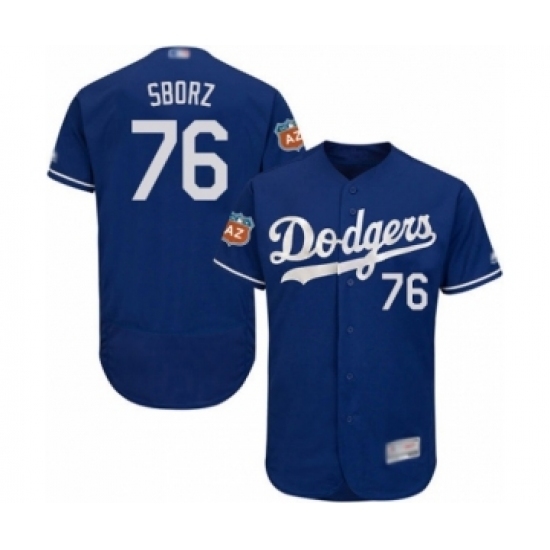 Men's Los Angeles Dodgers #76 Josh Sborz Royal Blue Flexbase Authentic Collection Baseball Player Jersey Men's Los Angeles Dodgers #76 Josh Sborz Royal Blue Flexbase Authentic Collection Baseball Player Jersey