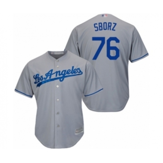 Youth Los Angeles Dodgers #76 Josh Sborz Authentic Grey Road Cool Base Baseball Player Jersey Youth Los Angeles Dodgers #76 Josh Sborz Authentic Grey Road Cool Base Baseball Player Jersey