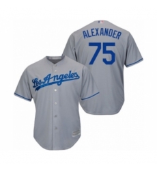 Youth Los Angeles Dodgers #75 Scott Alexander Authentic Grey Road Cool Base Baseball Player Jersey Youth Los Angeles Dodgers #75 Scott Alexander Authentic Grey Road Cool Base Baseball Player Jersey