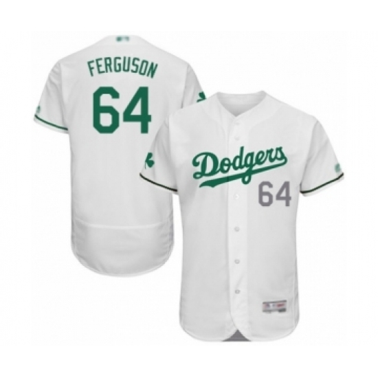 Men's Los Angeles Dodgers #64 Caleb Ferguson White Celtic Flexbase Authentic Collection Baseball Player Jersey Men's Los Angeles Dodgers #64 Caleb Ferguson White Celtic Flexbase Authentic Collection Baseball Player Jersey