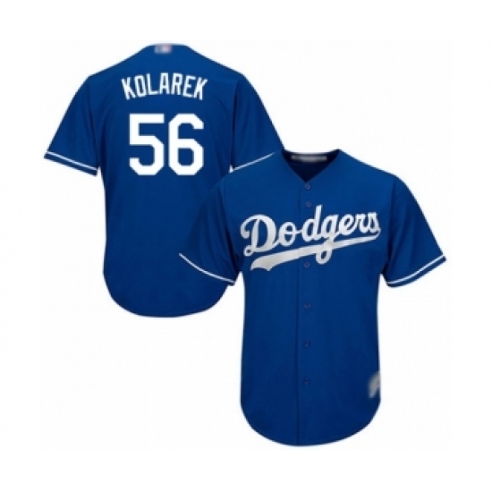 Men's Los Angeles Dodgers #56 Adam Kolarek Royal Blue Alternate Flex Base Authentic Collection Baseball Player Jersey Men's Los Angeles Dodgers #56 Adam Kolarek Royal Blue Alternate Flex Base Authentic Collection Baseball Player Jersey