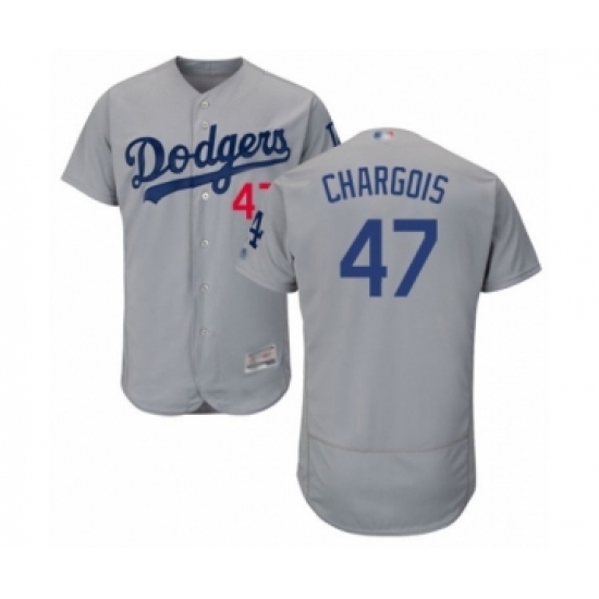Men's Los Angeles Dodgers #47 J.T. Chargois Gray Alternate Flex Base Authentic Collection Baseball Player Jersey Men's Los Angeles Dodgers #47 J.T. Chargois Gray Alternate Flex Base Authentic Collection Baseball Player Jersey