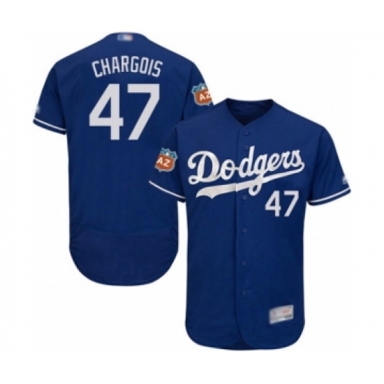 Men's Los Angeles Dodgers #47 J.T. Chargois Royal Blue Flexbase Authentic Collection Baseball Player Jersey Men's Los Angeles Dodgers #47 J.T. Chargois Royal Blue Flexbase Authentic Collection Baseball Player Jersey