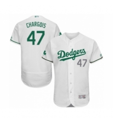 Men's Los Angeles Dodgers #47 J.T. Chargois White Celtic Flexbase Authentic Collection Baseball Player Jersey Men's Los Angeles Dodgers #47 J.T. Chargois White Celtic Flexbase Authentic Collection Baseball Player Jersey