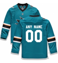 Youth San Jose Sharks Fanatics Branded Teal Home Replica Custom Jersey