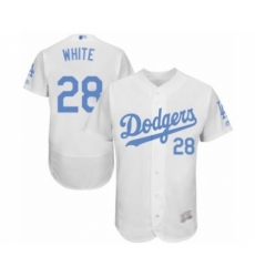 Men's Los Angeles Dodgers #28 Tyler White Authentic White 2016 Father's Day Fashion Flex Base Baseball Player Jersey Men's Los Angeles Dodgers #28 Tyler White Authentic White 2016 Father's Day Fashion Flex Base Baseball Player Jersey