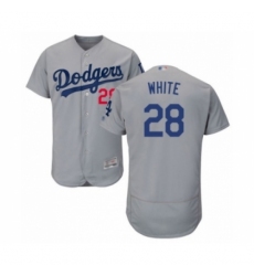 Men's Los Angeles Dodgers #28 Tyler White Gray Alternate Flex Base Authentic Collection Baseball Player Jersey Men's Los Angeles Dodgers #28 Tyler White Gray Alternate Flex Base Authentic Collection Baseball Player Jersey