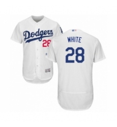 Men's Los Angeles Dodgers #28 Tyler White Home Flex Base Authentic Collection Baseball Player Jersey Men's Los Angeles Dodgers #28 Tyler White Home Flex Base Authentic Collection Baseball Player Jersey