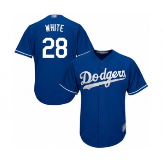 Youth Los Angeles Dodgers #28 Tyler White Authentic Royal Blue Alternate Cool Base Baseball Player Jersey Youth Los Angeles Dodgers #28 Tyler White Authentic Royal Blue Alternate Cool Base Baseball Player Jersey