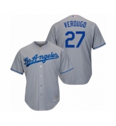Youth Los Angeles Dodgers #27 Alex Verdugo Authentic Grey Road Cool Base Baseball Player Jersey Youth Los Angeles Dodgers #27 Alex Verdugo Authentic Grey Road Cool Base Baseball Player Jersey