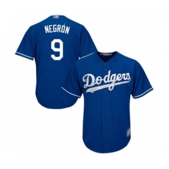 Men's Los Angeles Dodgers #9 Kristopher Negron Royal Blue Alternate Flex Base Authentic Collection Baseball Player Jersey Men's Los Angeles Dodgers #9 Kristopher Negron Royal Blue Alternate Flex Base Authentic Collection Baseball Player Jersey