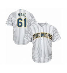 Youth Milwaukee Brewers #61 Bobby Wahl Authentic White Alternate Cool Base Baseball Player Jersey Youth Milwaukee Brewers #61 Bobby Wahl Authentic White Alternate Cool Base Baseball Player Jersey