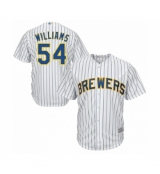 Youth Milwaukee Brewers #54 Taylor Williams Authentic White Alternate Cool Base Baseball Player Jersey